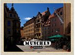 Vianmo Insegna In Legno 30X40 Cm MüNchen Altstadt Gasthaus