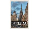 Vianmo Insegna In Legno 18X12 Cm Edinburgh Scotland Altstadt