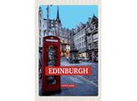 Vianmo Insegna In Legno 18X12 Cm Edinburgh Scotland Telephone Rot