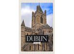Vianmo Insegna In Legno 18X12 Cm Dublin Ireland Castle Reiseziel
