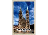 Vianmo Insegna In Legno 30X20 Cm NüRnberg Lorenzkirche Architektur