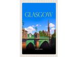 Vianmo Insegna In Legno 18X12 Cm Glasgow Scotland Hafenstadt