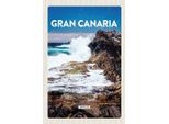 Vianmo Insegna In Legno 18X12 Cm Gran Canaria Spain Meer Berge
