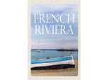 Vianmo Insegna In Legno 18X12 Cm Retro French Riviera Meer Boot