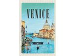 Vianmo Insegna In Legno 18X12 Cm Venedig Venice Italy Meer