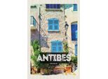 Vianmo Insegna In Legno 18X12 Cm Antibes France Altstadt Reiseziel