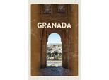 Vianmo Insegna In Legno 18X12 Cm Retro Granada Spain Architektur
