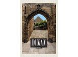 Vianmo Insegna In Legno 18X12 Cm Dinan France Stadtmauer Schloss