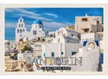 Vianmo Insegna In Legno 20X30 Cm Santorin Griechenland Pyrgos Dorf