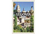 Vianmo Insegna In Legno 18X12 Cm Segovia Spain Architektur Geschenk