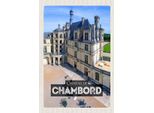 Vianmo Insegna In Legno 18X12 Cm ChâTeau De Chambord Schloss Geschenk