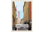 Vianmo Insegna In Legno 18X12 Cm CôTe D'azur France Reiseziel Geschenk