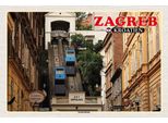 Vianmo Insegna In Legno 20X30 Cm Zagreb Kroatien Standseilbahn Uspinjaca