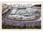 Vianmo Insegna In Legno 20X30 Cm Monaco Monaco Grand Prix Rennsport