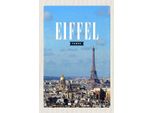 Vianmo Insegna In Legno 18X12 Cm Eiffel Tower Panorama Bild Reiseziel