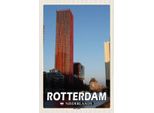 Vianmo Insegna In Legno 30X20 Cm Rotterdam Niederlande Roter Apfel