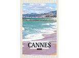 Vianmo Insegna In Legno 18X12 Cm Cannes France Meer Strand Geschenk