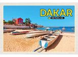 Vianmo Insegna In Legno 20X30 Cm Dakar Senegal Strand Meer