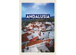 Vianmo Insegna In Legno 18X12 Cm Andalusia Spain Panorama Tourismus