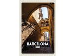 Vianmo Insegna In Legno 18X12 Cm Barcelona Spain Retro Architektur