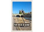 Vianmo Insegna In Legno 18X12 Cm Notre - Dame Paris Tourismus