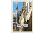Vianmo Insegna In Legno 18X12 Cm Marseille France Retro Altstadt