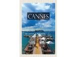 Vianmo Insegna In Legno 18X12 Cm Cannes Franceretro