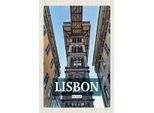 Vianmo Insegna In Legno 18X12 Cm Lisbon Portugal Retro Tourismus