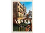 Vianmo Insegna In Legno 18X12 Cm Venice Iraly Architektur Geschenk