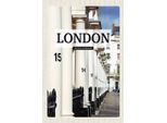 Vianmo Insegna In Legno 18X12 Cm London United Kingdom Stadt Retro