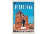 Vianmo Insegna In Legno 18X12 Cm Barcelona Spain Architektur Retro