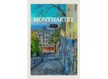 Vianmo Insegna In Legno 18X12 Cm Montmartre Paris Altstadt Reiseziel
