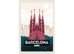 Vianmo Insegna In Legno 18X12 Cm Barcelona Spain Malerisches Bild