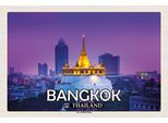 Vianmo Insegna In Legno 20X30 Cm Bangkok Thailand Der Goldene Berg Tempel