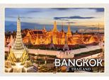Vianmo Insegna In Legno 20X30 Cm Bangkok Thailand Tempel Sonnenuntergang
