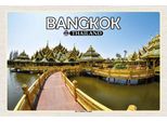 Vianmo Insegna In Legno 20X30 Cm Bangkok Thailand Der Goldene Tempel