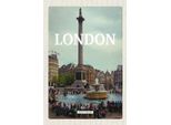 Vianmo Insegna In Legno 18X12 Cm London England Mittelalter Bild