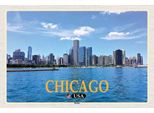 Vianmo Insegna In Legno 20X30 Cm Chicago Usa Skyline HochhäUser