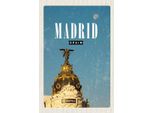 Vianmo Insegna In Legno 18X12 Cm Madrid Spanien Metropolis GebäUde