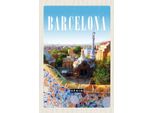 Vianmo Insegna In Legno 18X12 Cm Barcelona Spanien Reise La Pedrera
