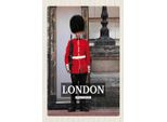 Vianmo Insegna In Legno 18X12 Cm London Wachmann Buckingham Palace