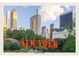 Vianmo Insegna In Legno 20X30 Cm New York Usa Central Park - The Pond See