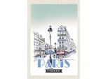 Vianmo Insegna In Legno 18X12 Cm Paris Frankreich Stadt Kunstbild