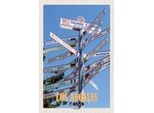 Vianmo Insegna In Legno 30X20 Cm Los Angeles Usa Sister Cities Schilder