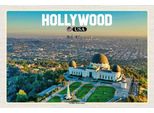 Vianmo Insegna In Legno 20X30 Cm Hollywood Usa Griffith Observatory