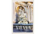 Vianmo Insegna In Legno 18X12 Cm Wien ÖSterreich Skultur Mittelalter