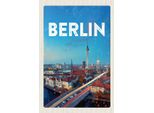 Vianmo Insegna In Legno 18X12 Cm Berlin Deutschland Fernsehturm
