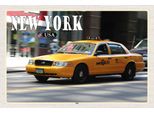 Vianmo Insegna In Legno 20X30 Cm New York Usa Taxi StraßEn