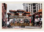 Vianmo Insegna In Legno 20X30 Cm Washington Dc Usa Chinatown