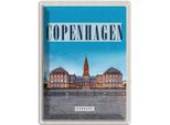 Vianmo Insegna Di Latta 40X30 Cm Retro Copenhagen Denmark Schloss